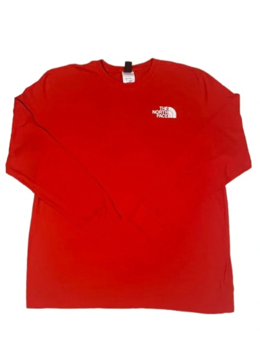 The North Face Circular Design Long Sleeve T-Shirt Men XXL Red Graphic Tee⁠